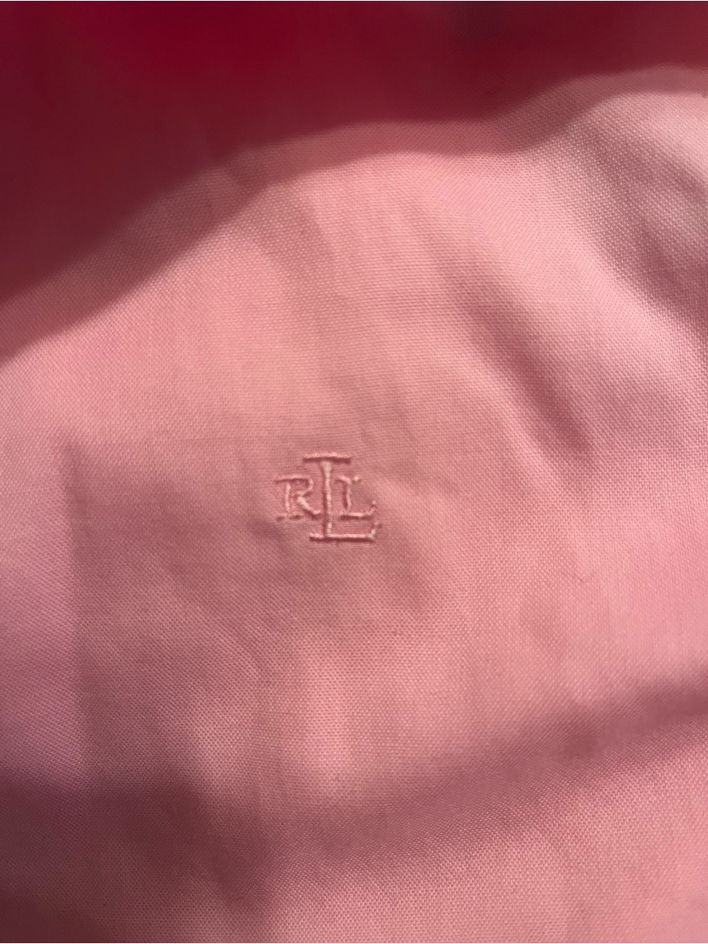 Classic Lauren Ralph Lauren non iron Pink Button-Down Shirt - Women's EUC - Picture 8 of 8